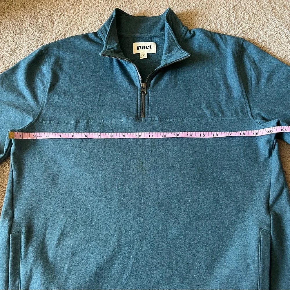 Pact Quarter Zip Pullover Men's Sz Medium Organic Cotton